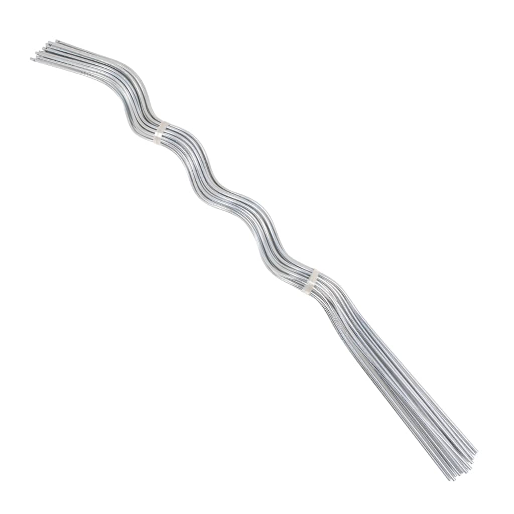 20 pcs Spiral Plant Supports 110 cm Galvanised Steel - Sid & Sam