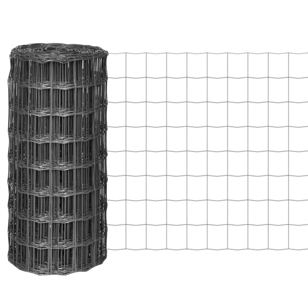 Euro Fence Steel 10x0.8 m Grey - R and M Furniture