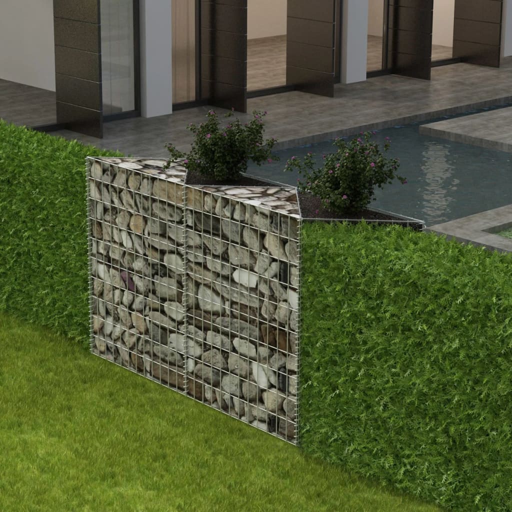 Gabion Basket Galvanised Steel 120x30x100 cm - Tyrell & Tyrell