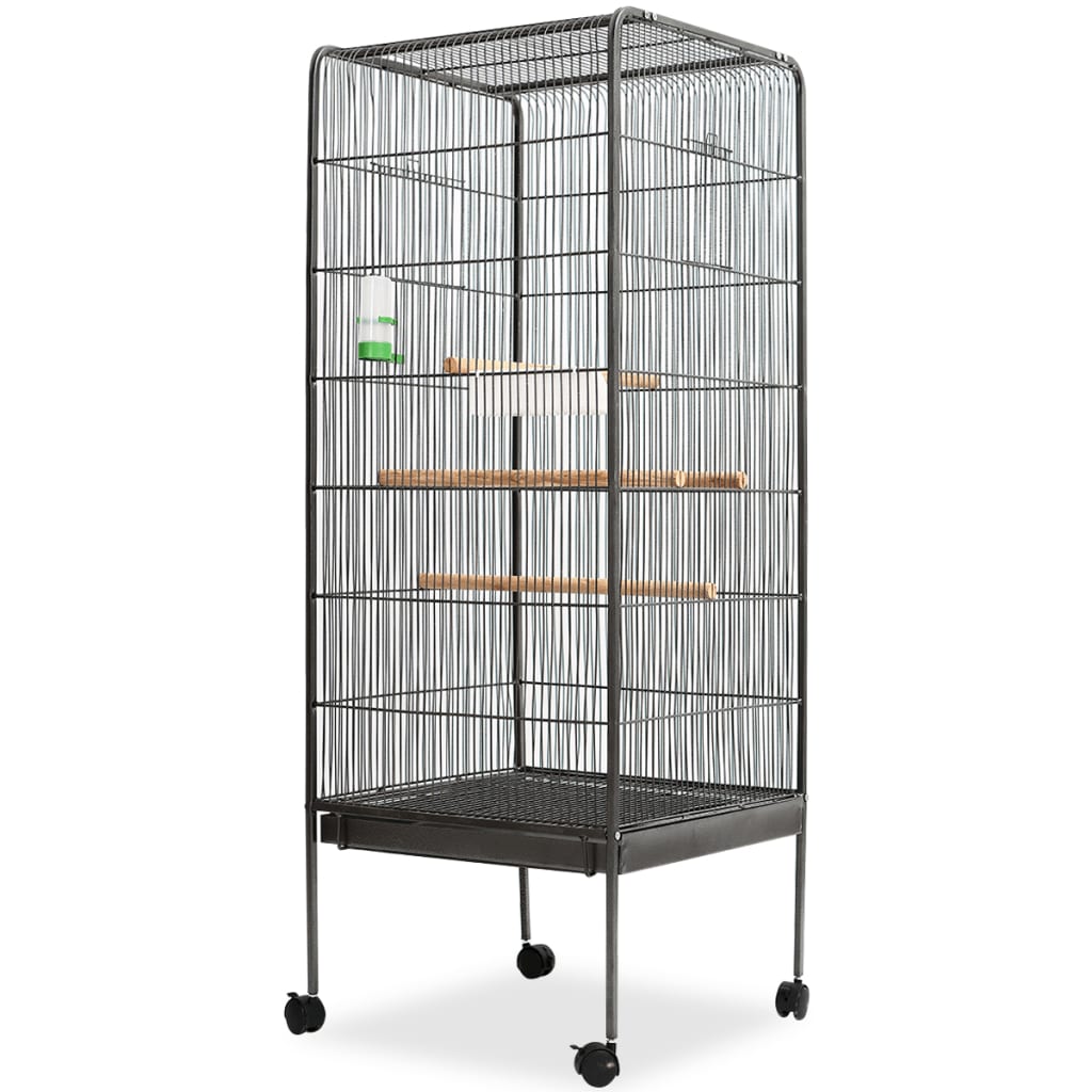 Bird Cage Black 54x54x146 cm Steel - All Things Good