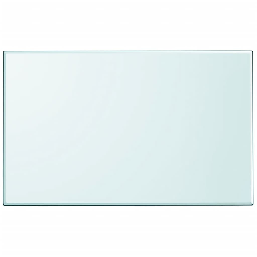 Table Top Tempered Glass Rectangular 1000x620 mm - Brittle & Co
