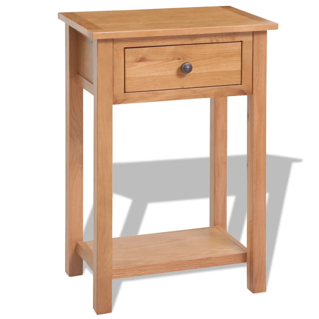 Console Table 50x32x75 cm Solid Oak Wood - Design Hut