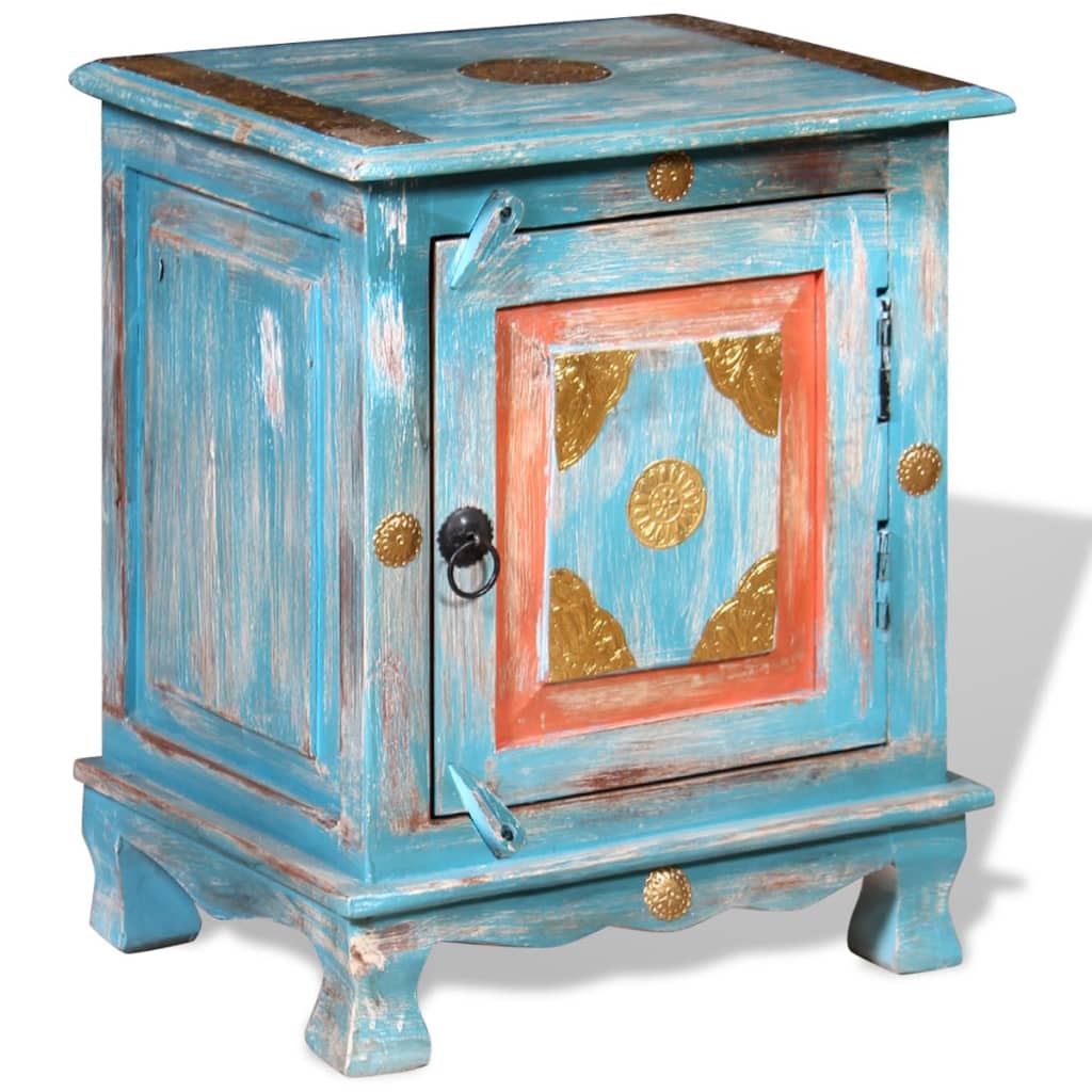 Bedside Table - Helena Nightstand Blue 40cm - Casper Homes