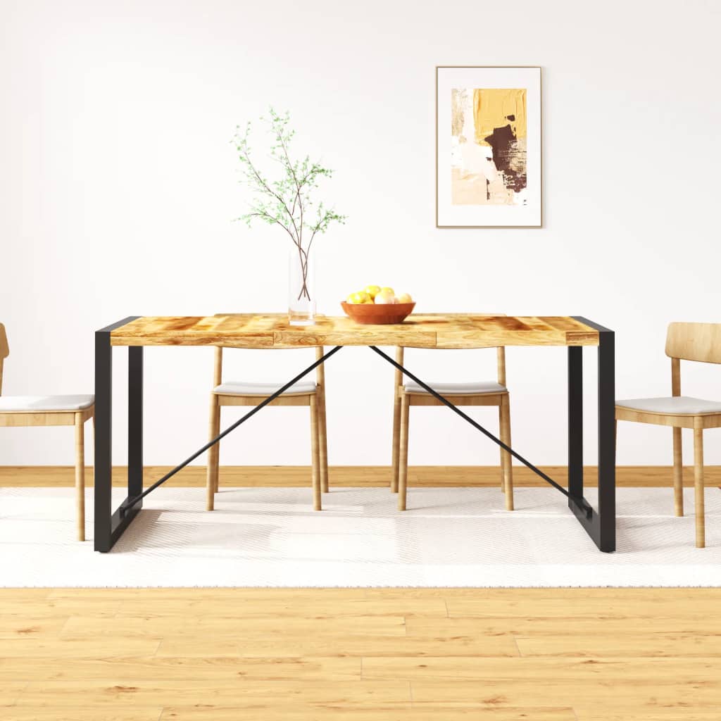 Dining Table Solid Rough Mango Wood 180 cm - Merkel Designers