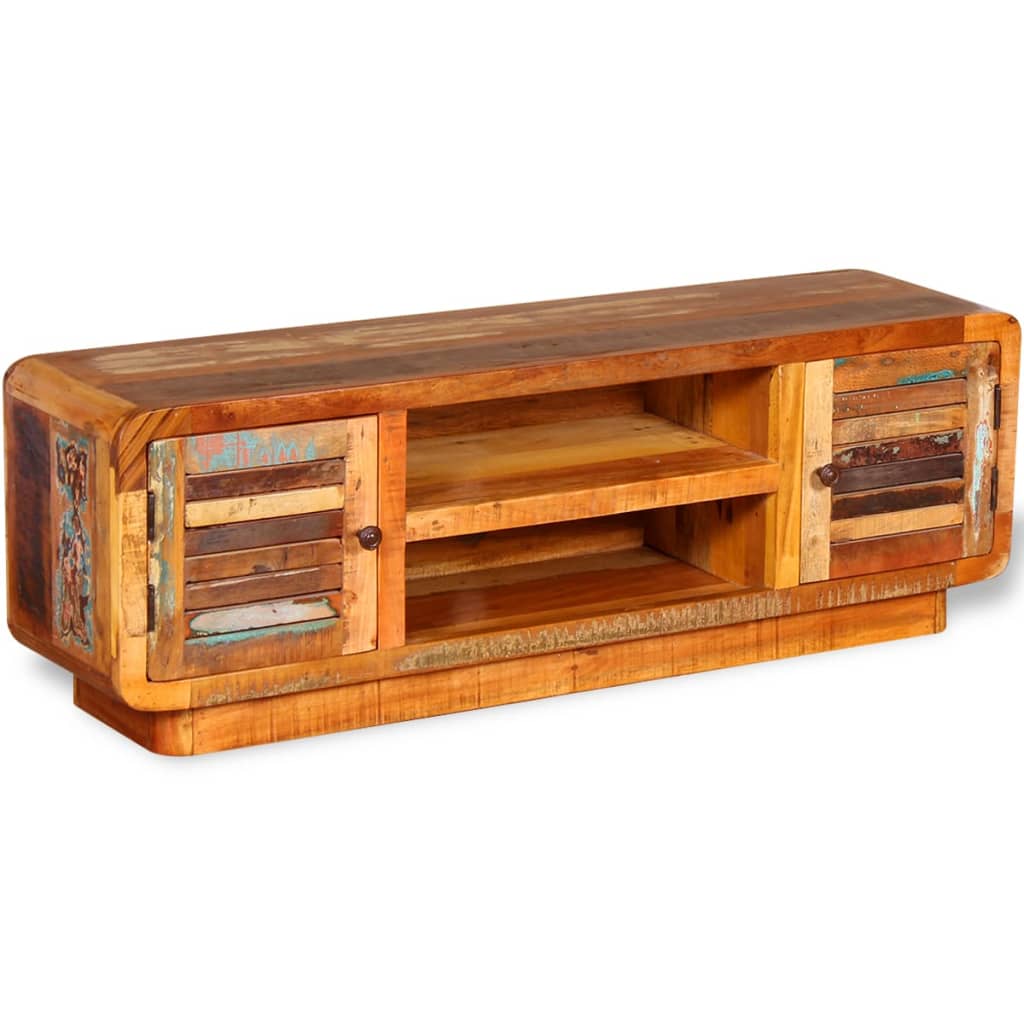 TV Cabinet Solid Reclaimed Wood 120x30x40 cm - Direct Imports