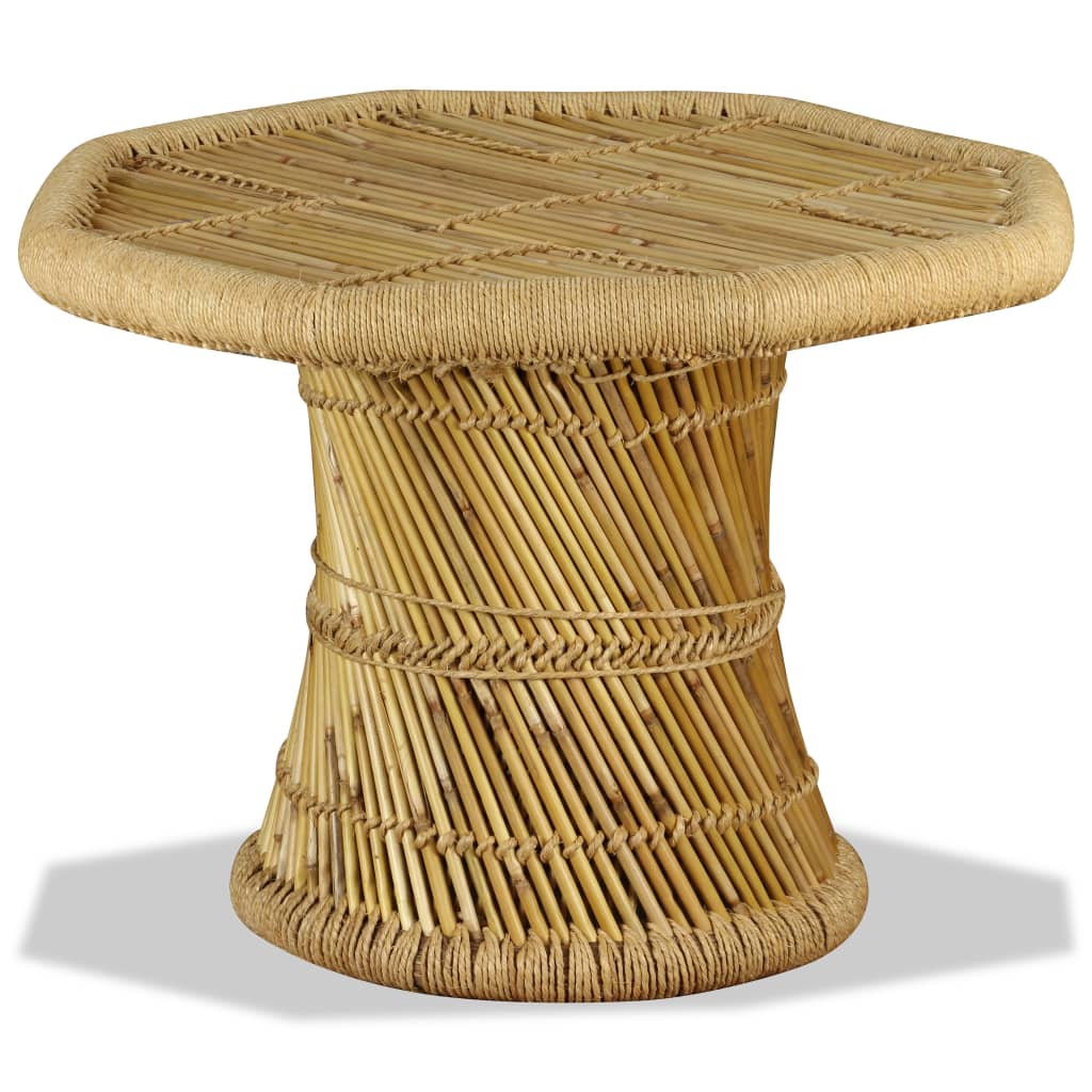 Coffee Table Bamboo Octagon 60x60x45 cm - Charlotte Dunes