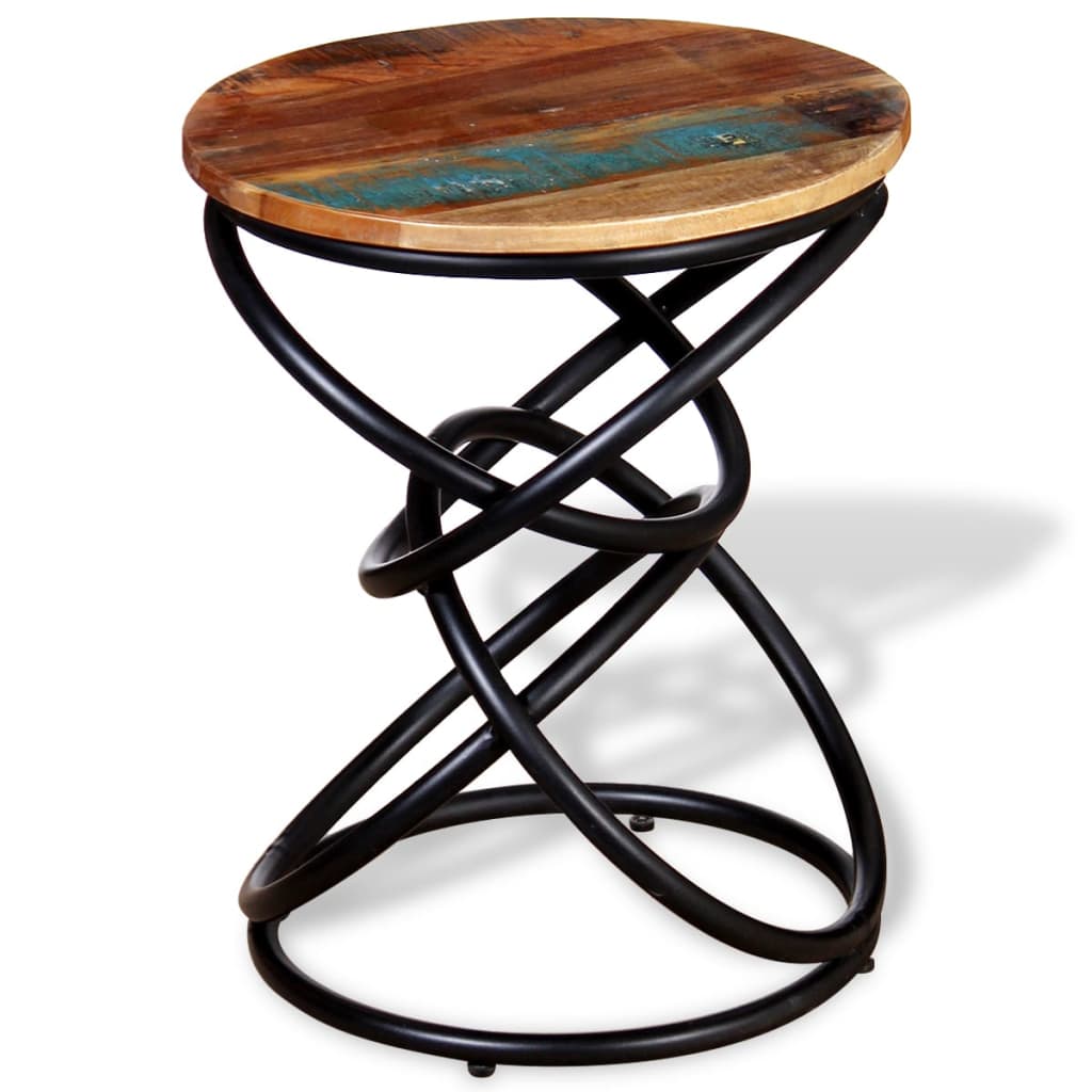 End Table Solid Reclaimed Wood - Direct Imports