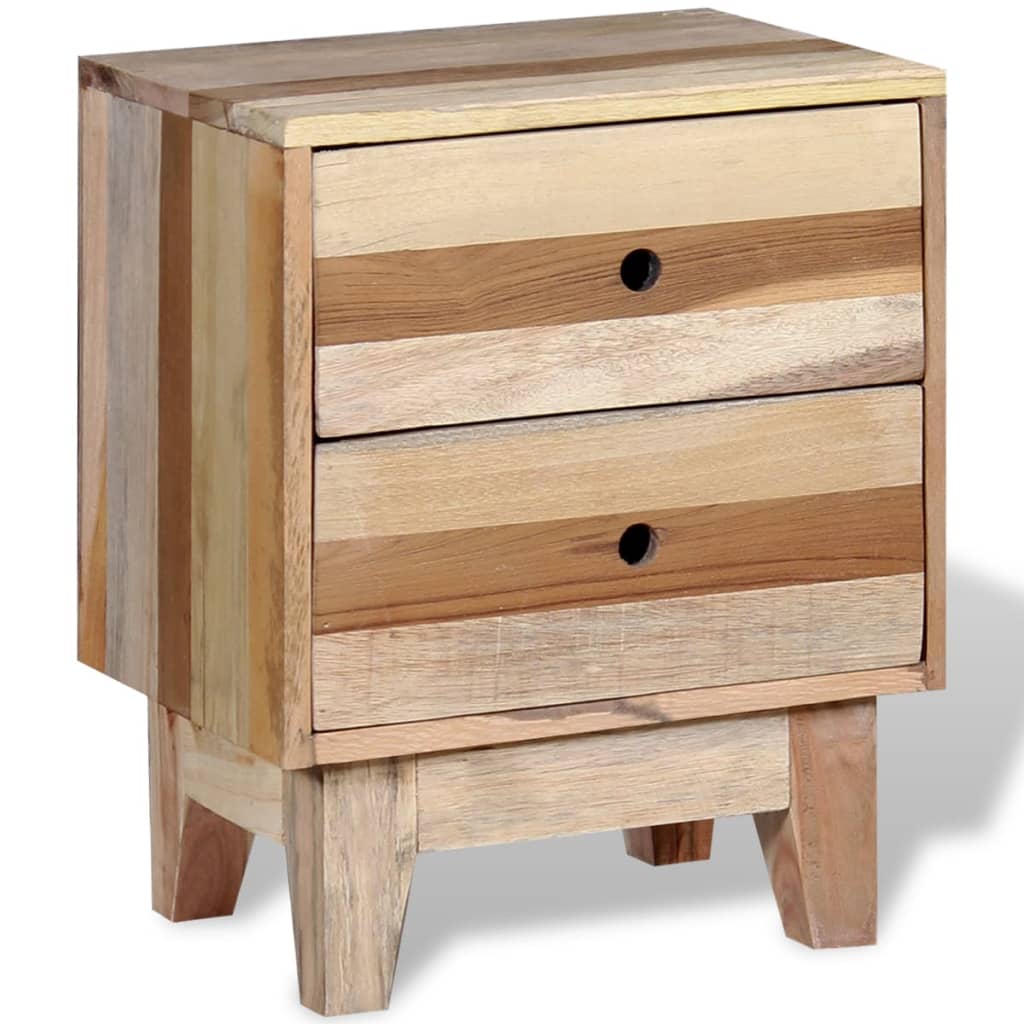 Bedside Table - Venetia Sam Nightstand Natural 30cm - Unbeatable Bargains