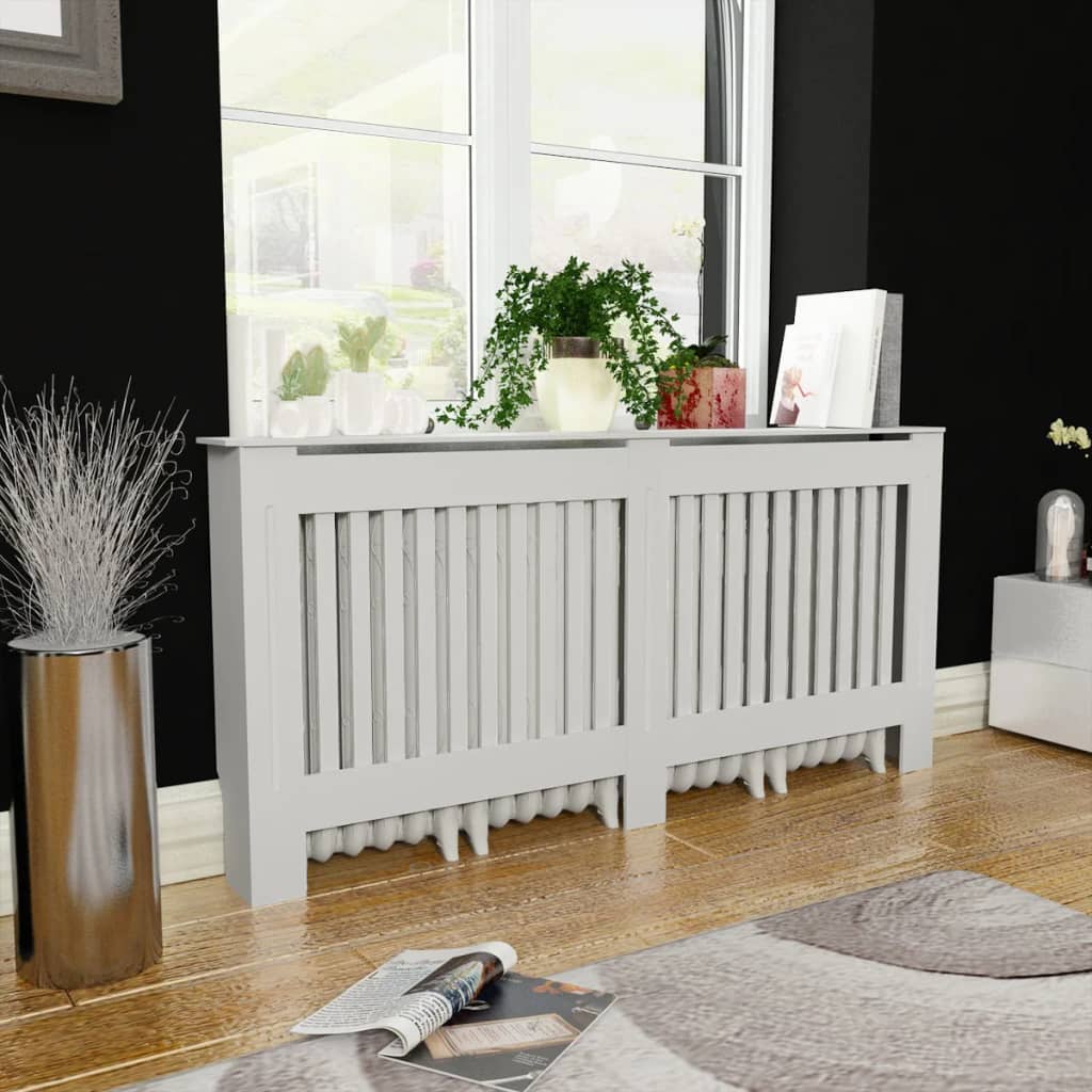 Radiator Cover White MDF 172 cm - Style and Chic