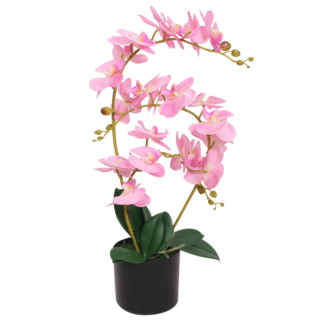 Artificial Orchid Plant with Pot 65 cm Pink - Direct Imports
