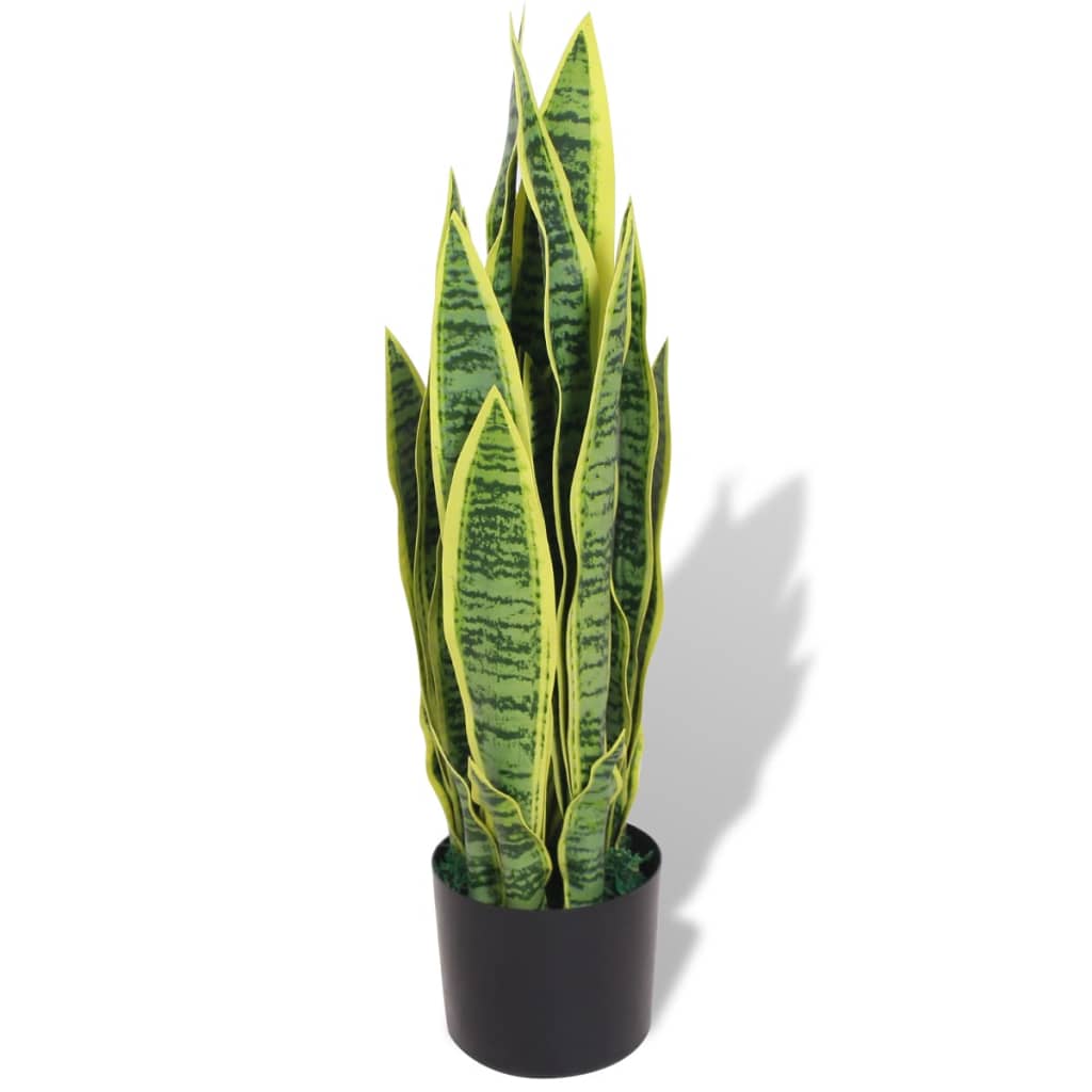 Artificial Sansevieria Plant with Pot 65 cm Green - Merlin Deals