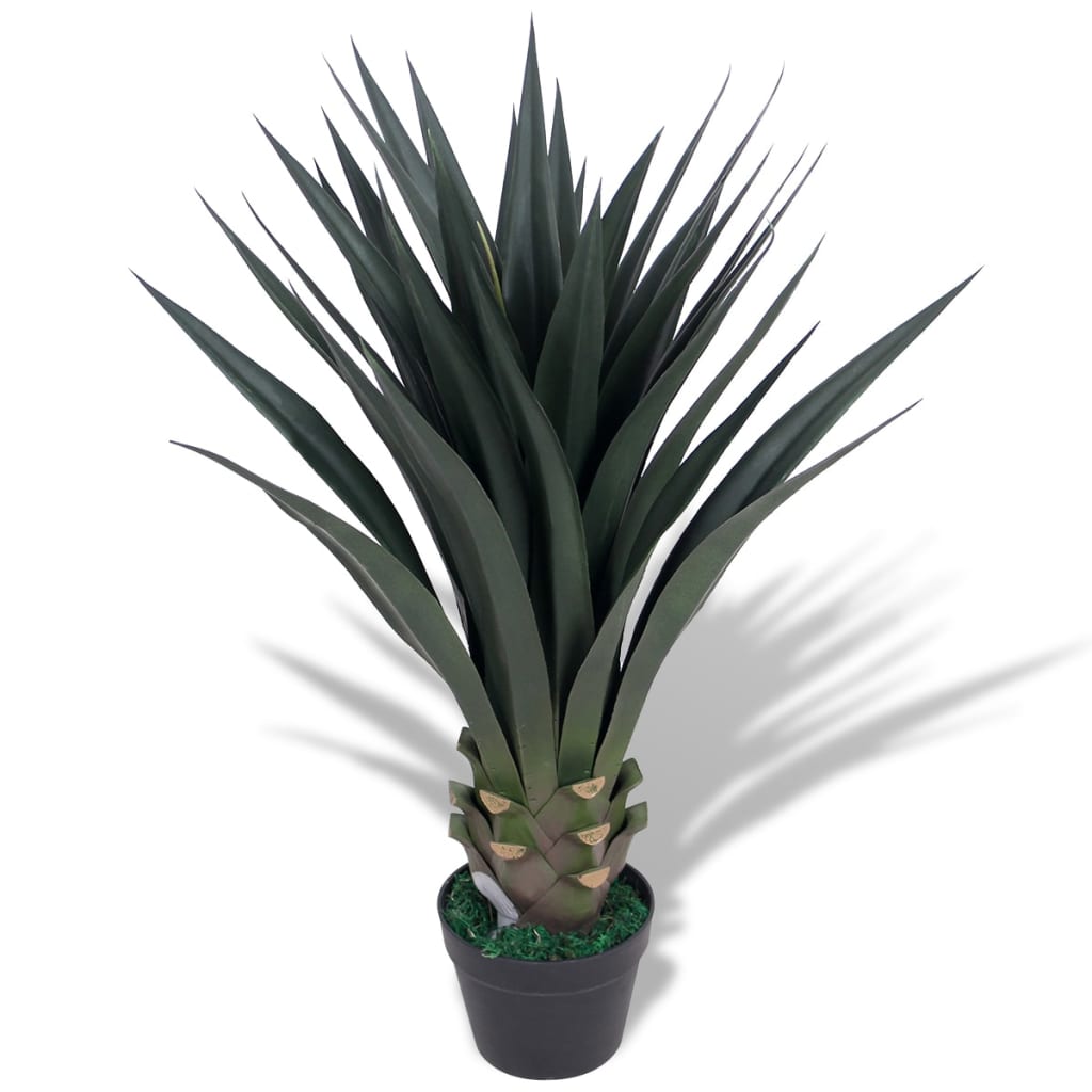 Artificial Yucca Plant with Pot 85 cm Green - Decor Base