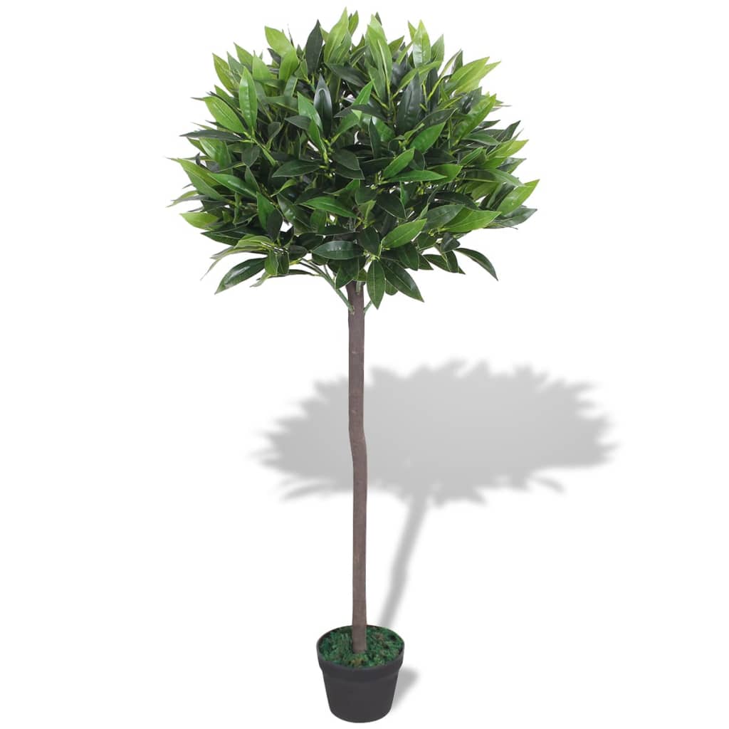 Artificial Bay Tree Plant with Pot 125 cm Green - Discount Dealers