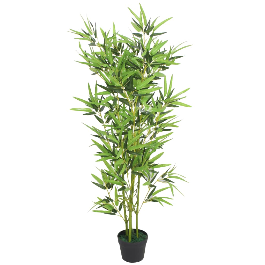 Artificial Bamboo Plant with Pot 120 cm Green - Merlin Deals