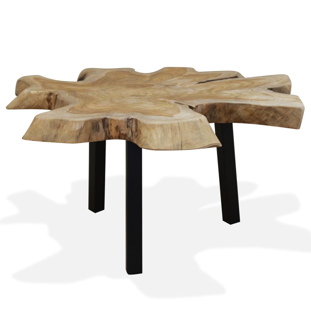 Coffee Table Genuine Teak 80x70x38 cm - Decor Base