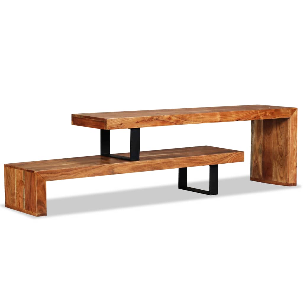 TV Stand Solid Acacia Wood - Casper Homes