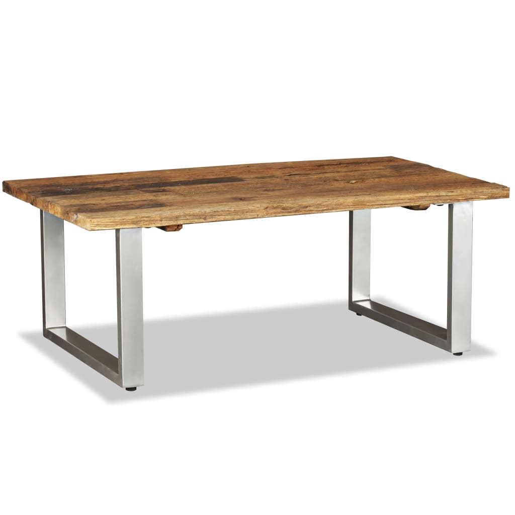 Coffee Table Solid Reclaimed Wood 100x60x38 cm - The Home Maker