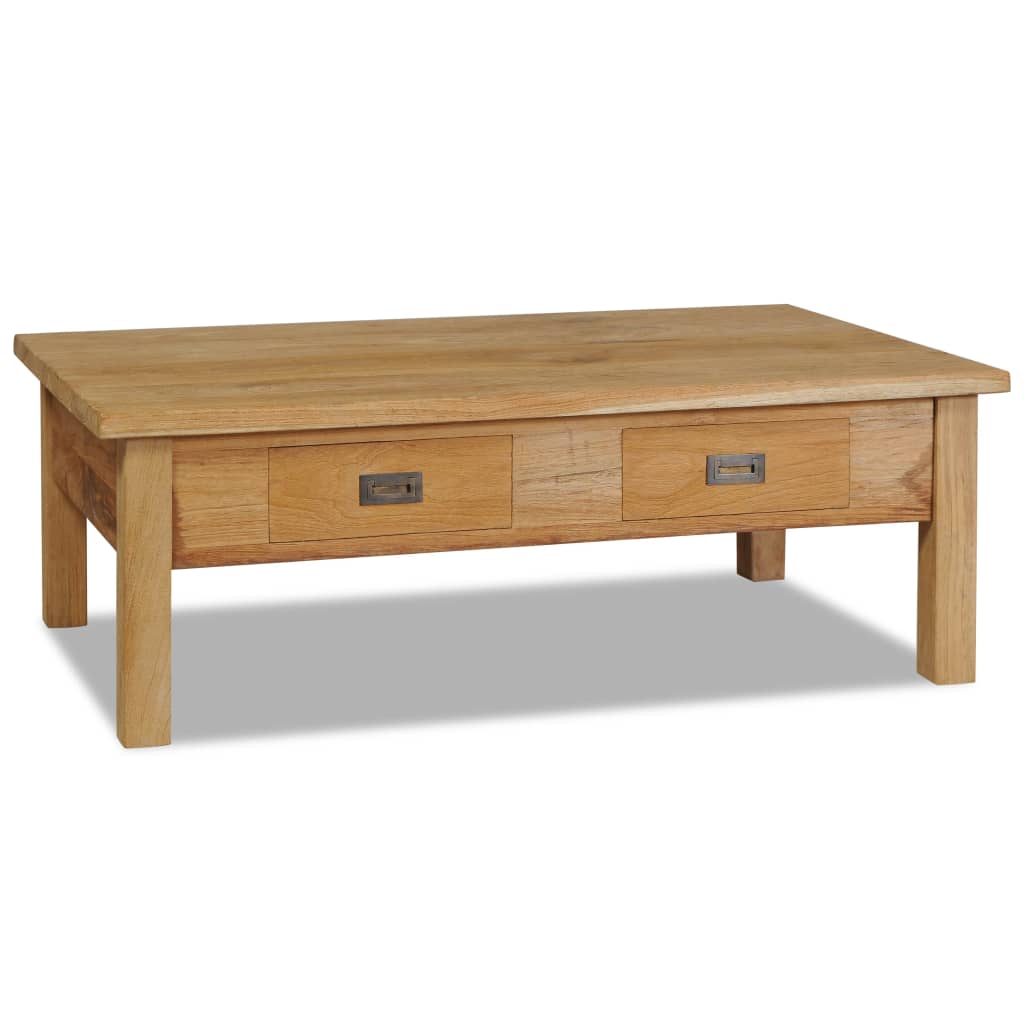Coffee Table Solid Teak 100x60x35 cm - The Home Maker