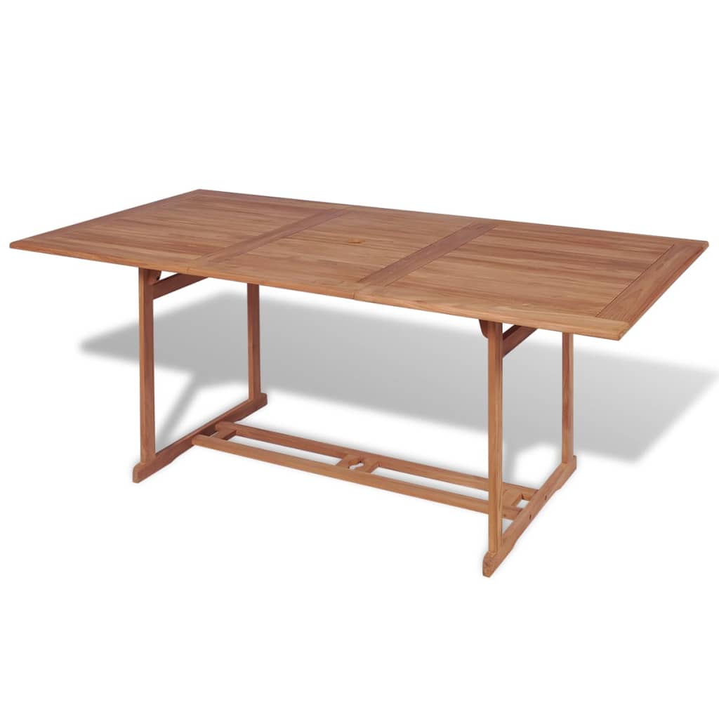 Garden Table 180x90x75 cm Solid Teak Wood - Millennium Furniture
