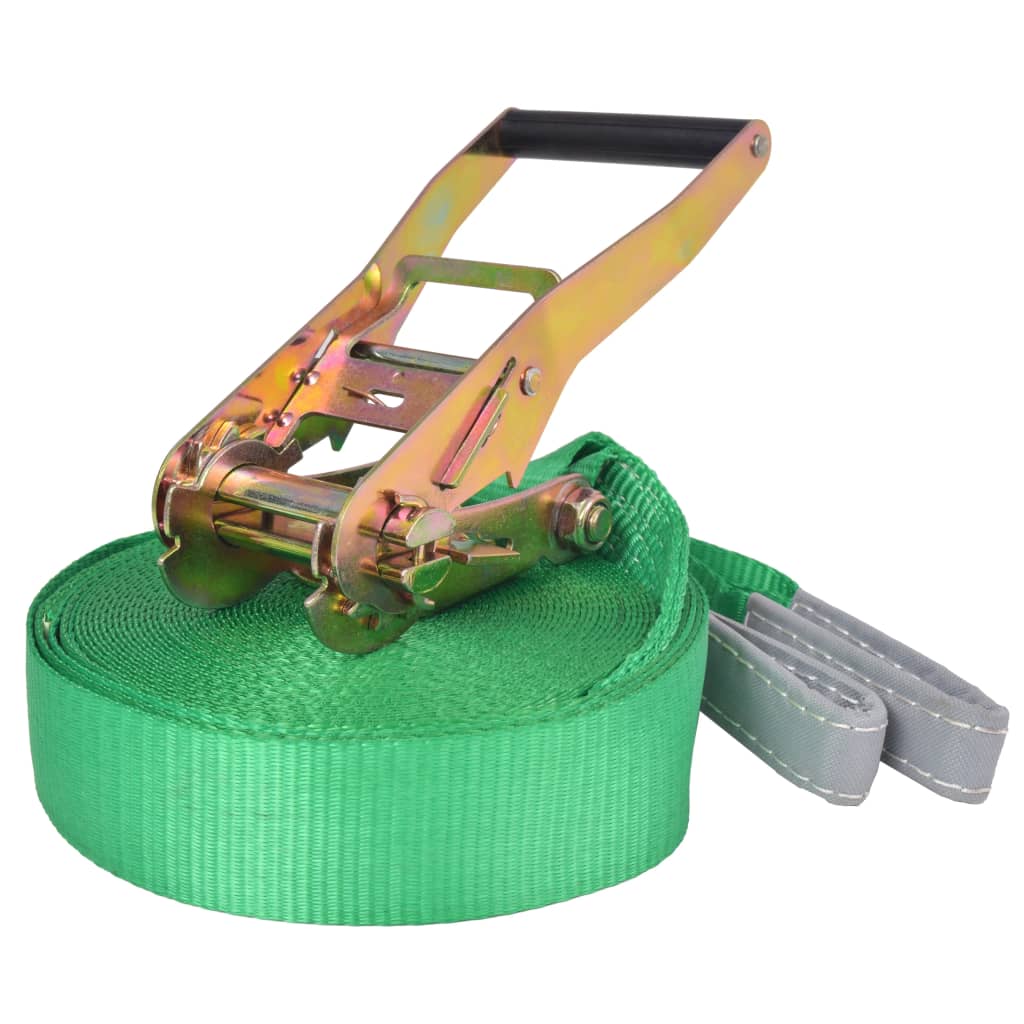Slackline 15 m x 50 mm 150 kg Green - R and M Furniture