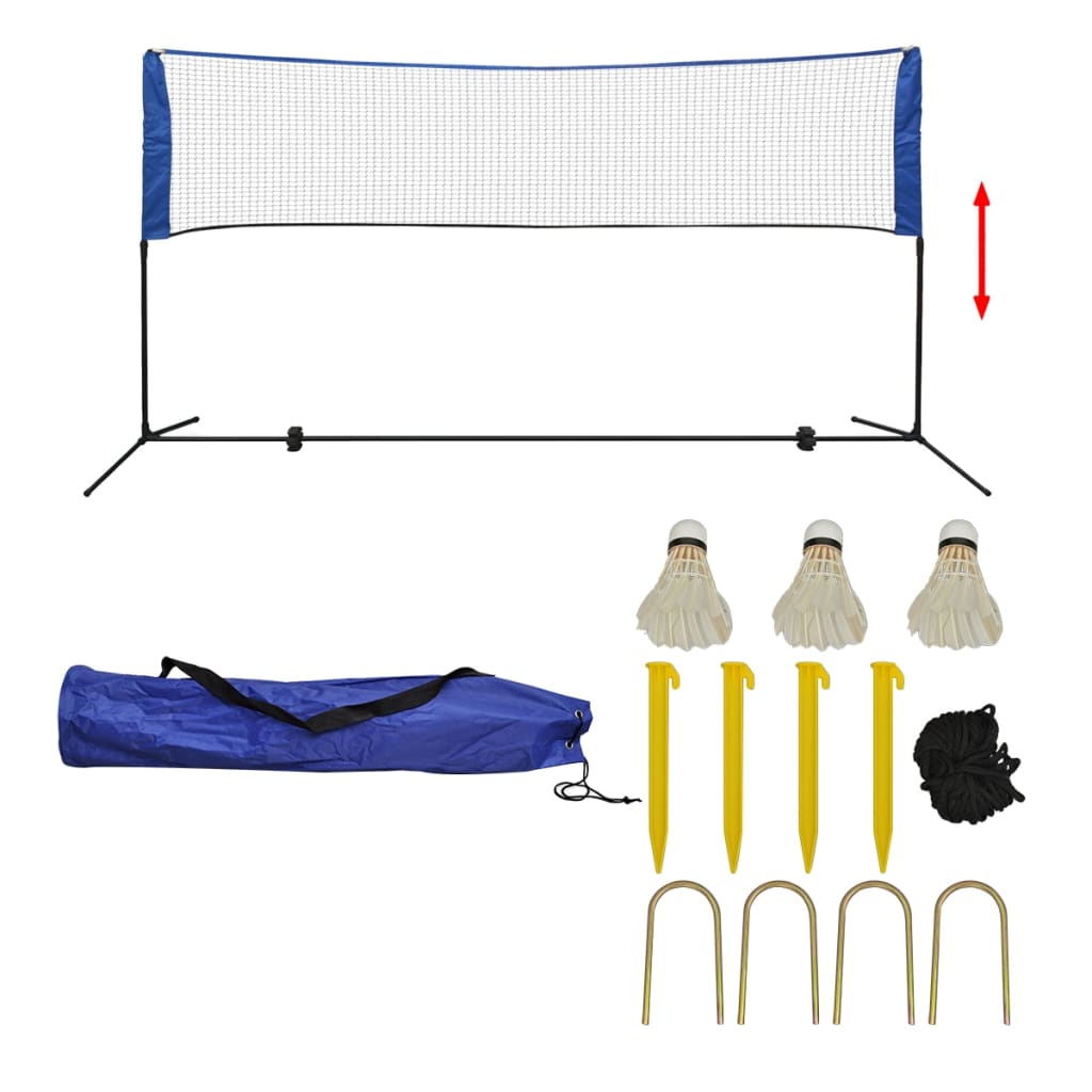 Badminton Net Set with Shuttlecocks 300x155 cm - Design Hut