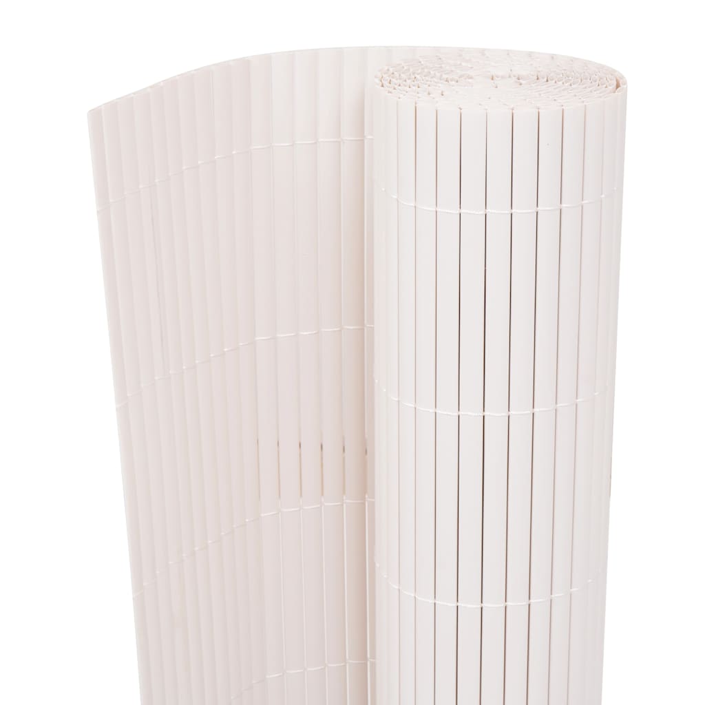 Garden Fence Double-Sided PVC 150x300 cm White - Merkel Designers