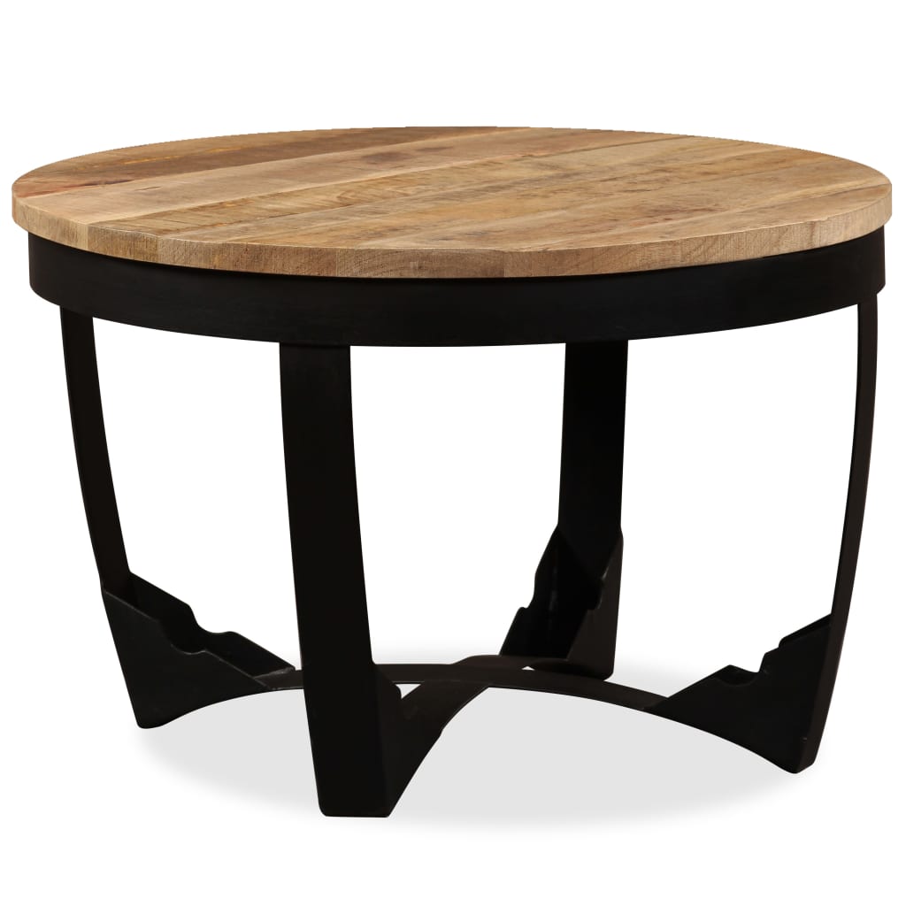 Coffee Table Solid Rough Mango Wood 60x40 cm - All Things Good