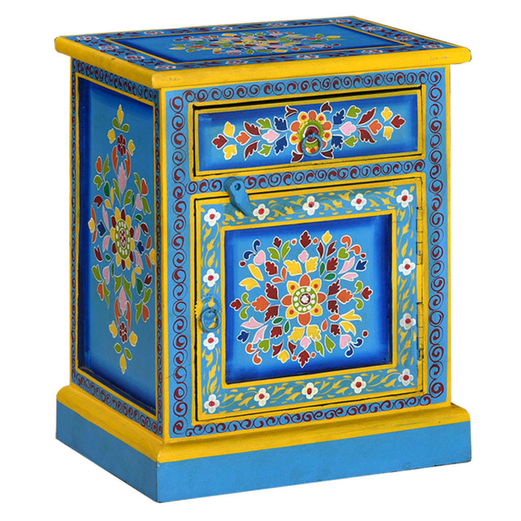 Bedside Table - Venetia Nightstand Blue 40cm - Tyrell & Tyrell