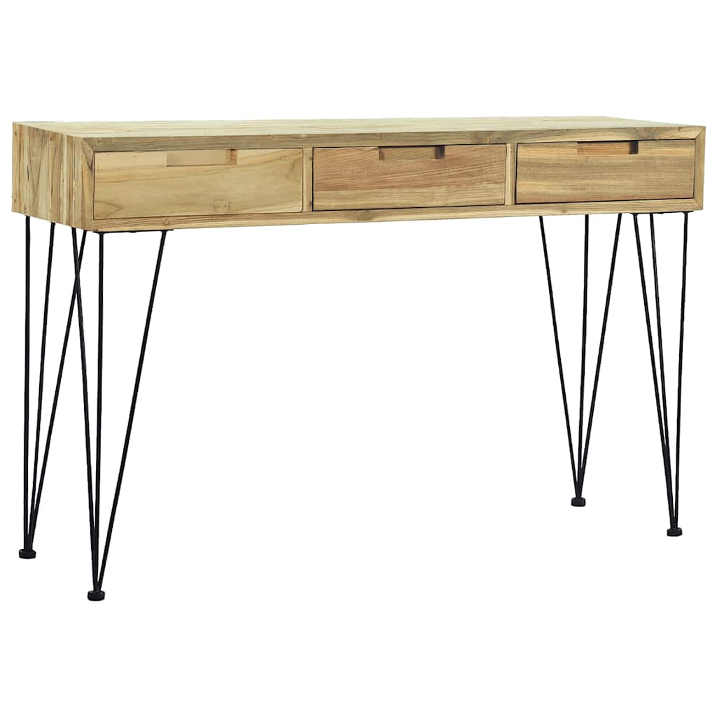 Console Table 120x35x76 cm Solid Teak - Discount Dealers