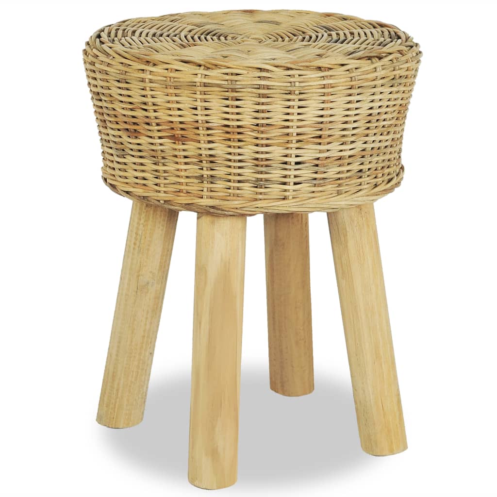 Bar Stool Natural Rattan - Tyrell & Tyrell
