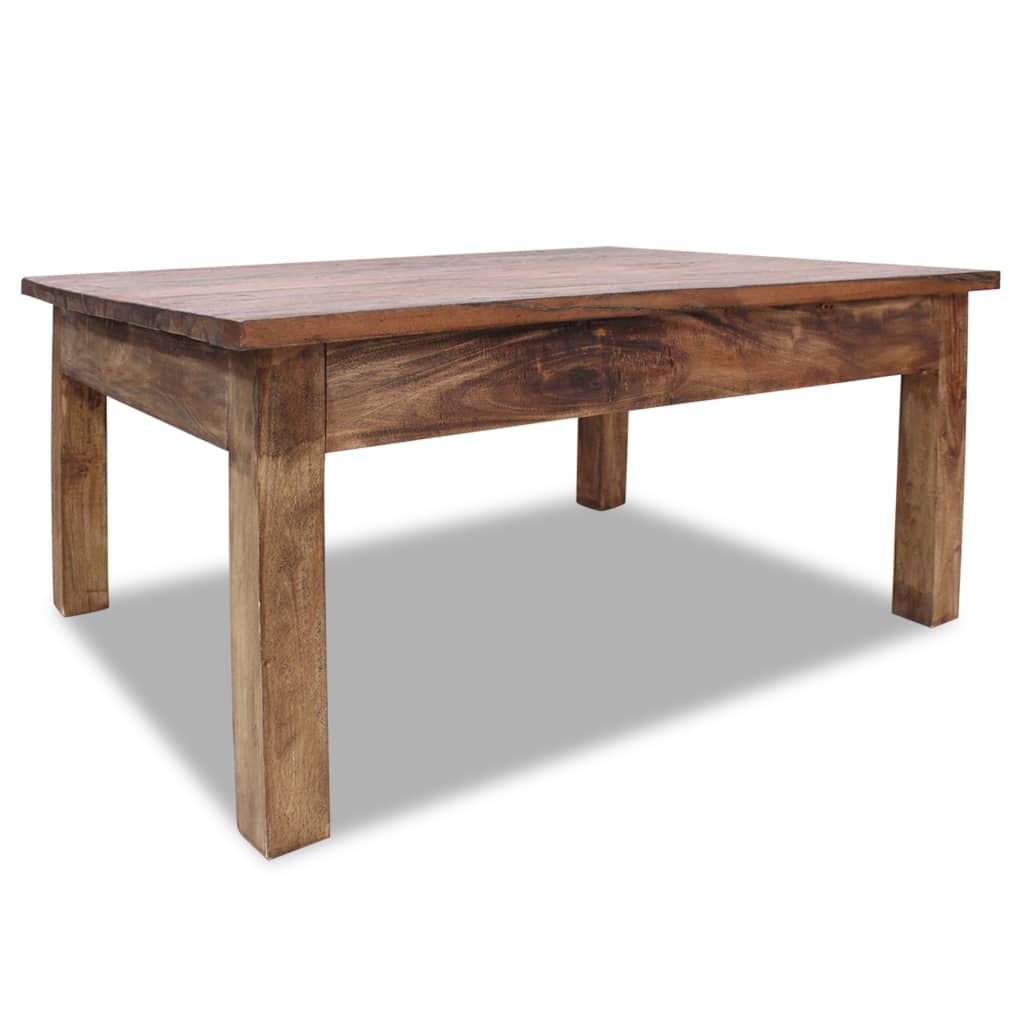 Coffee Table Solid Reclaimed Wood 98x73x45 cm - Millennium Furniture