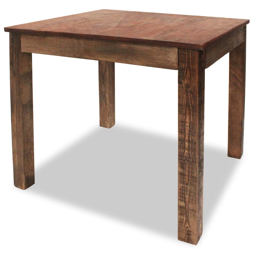 Dining Table Solid Reclaimed Wood 82x80x76 cm - Brittle & Co