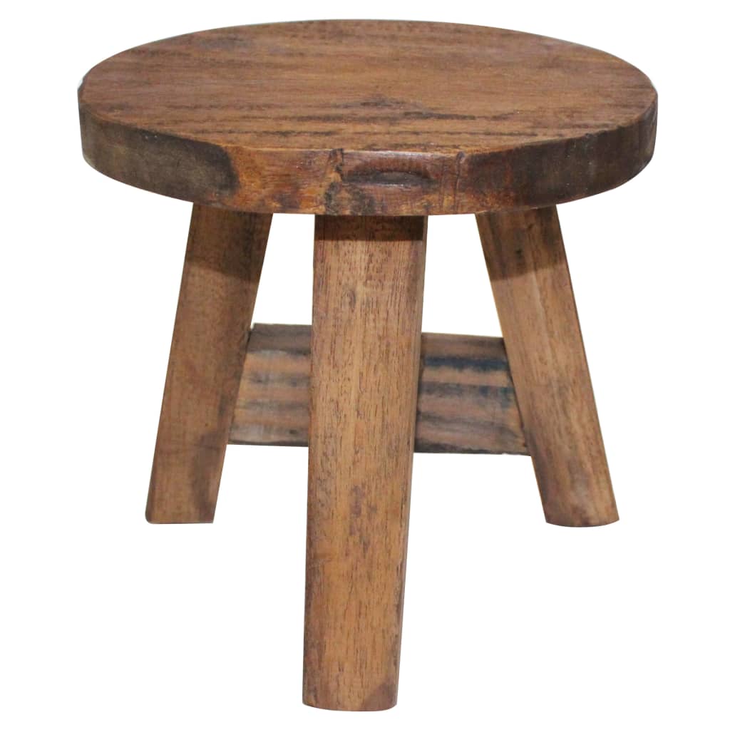 Stool Solid Reclaimed Wood - Design Hut