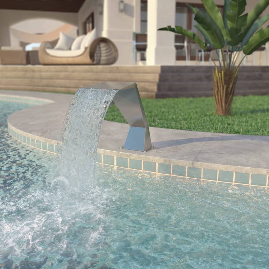 Pool Fountain Stainless Steel 64x30x52 cm Silver - R and M Furniture