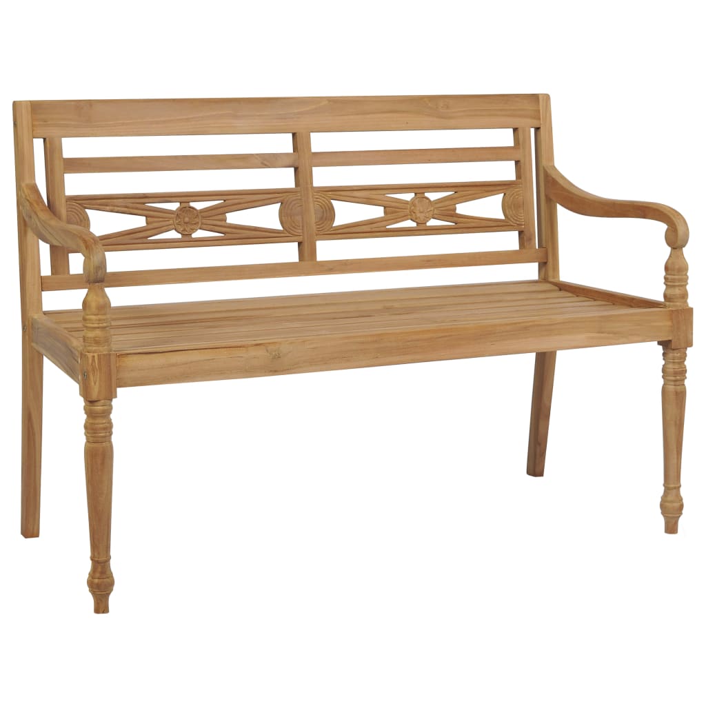 Batavia Bench 120 cm Teak - Unbeatable Bargains