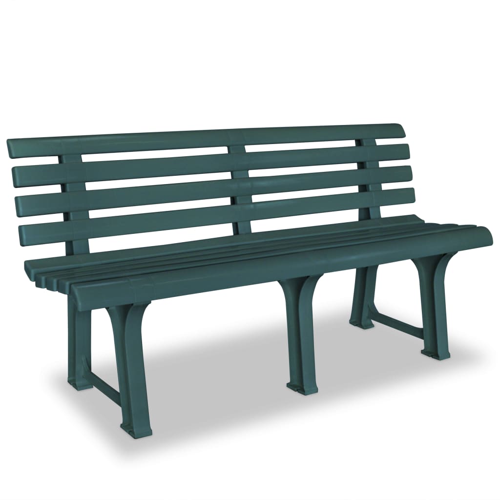 Garden Bench 145.5 cm Plastic Green - Direct Imports