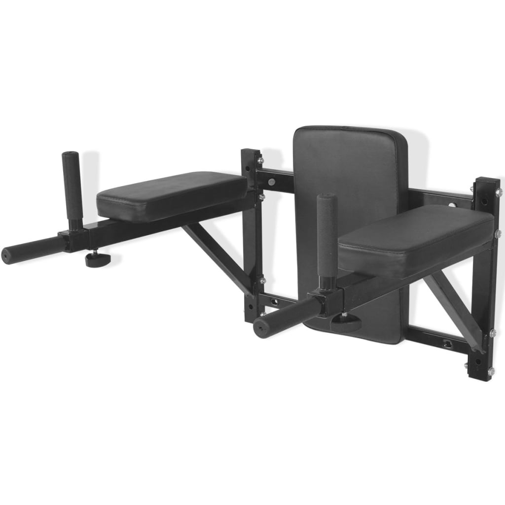 Wall-mounted Fitness Dip Station Black - Tyrell & Tyrell