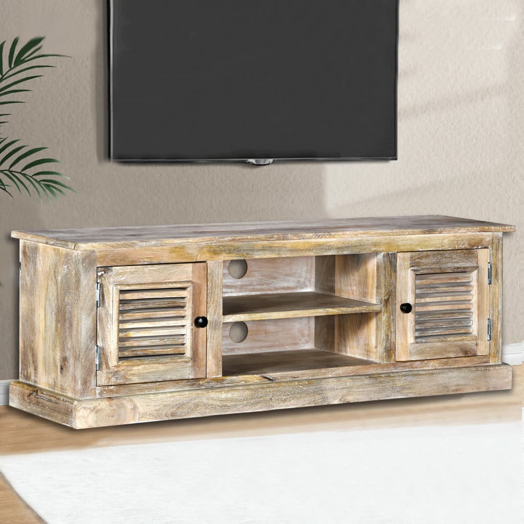 TV Cabinet Solid Mango Wood - Sid & Sam