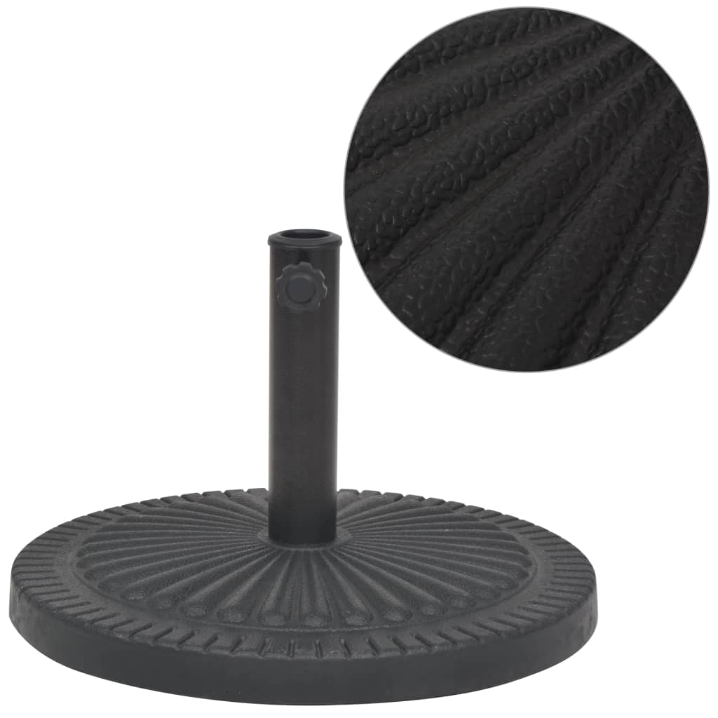 Parasol Base Resin Round Black 29 kg - Unbeatable Bargains