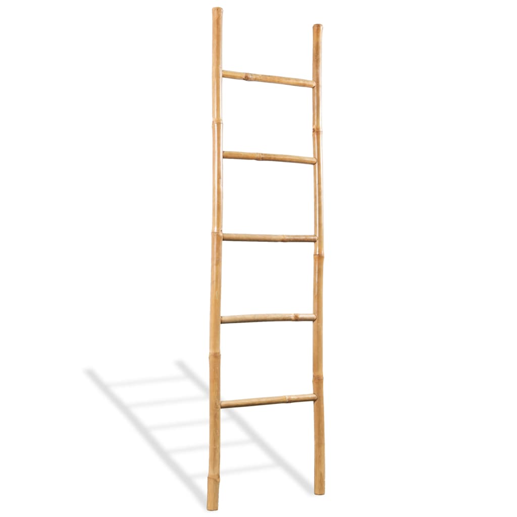 Towel Ladder with 5 Rungs Bamboo 150 cm - Charlotte Dunes