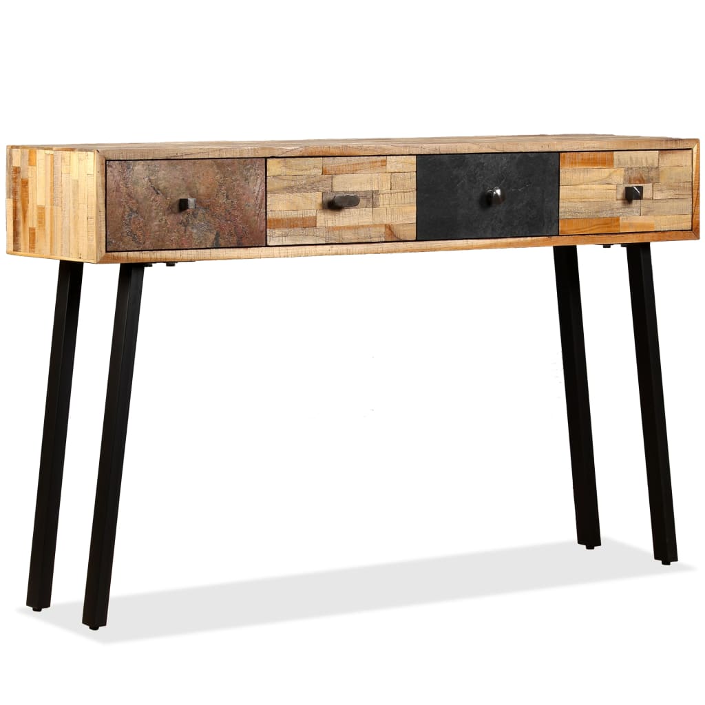 Console Table Solid Reclaimed Teak 120x30x76 cm - R and M Furniture