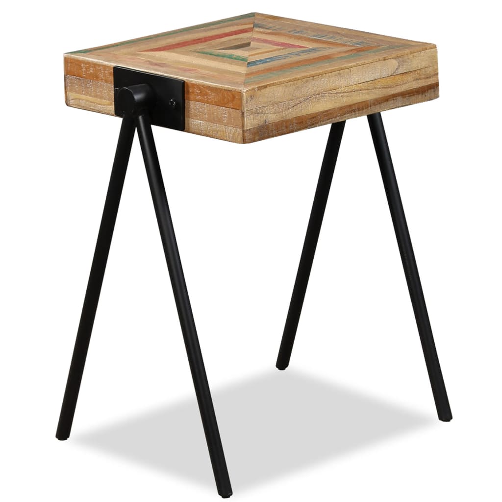 Side Table Solid Reclaimed Teak - R and M Furniture