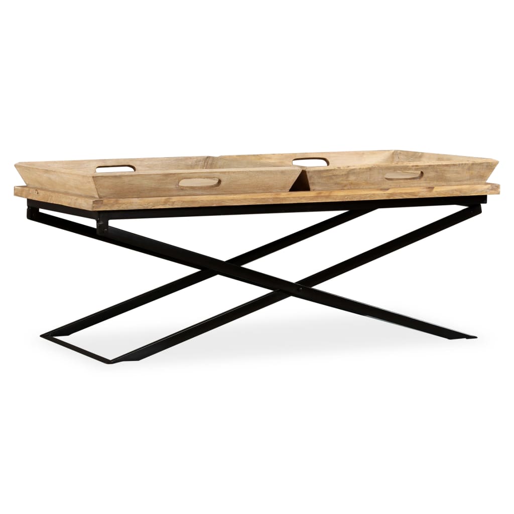 Coffee Table Solid Mango Wood 110x55x42 cm - Millennium Furniture