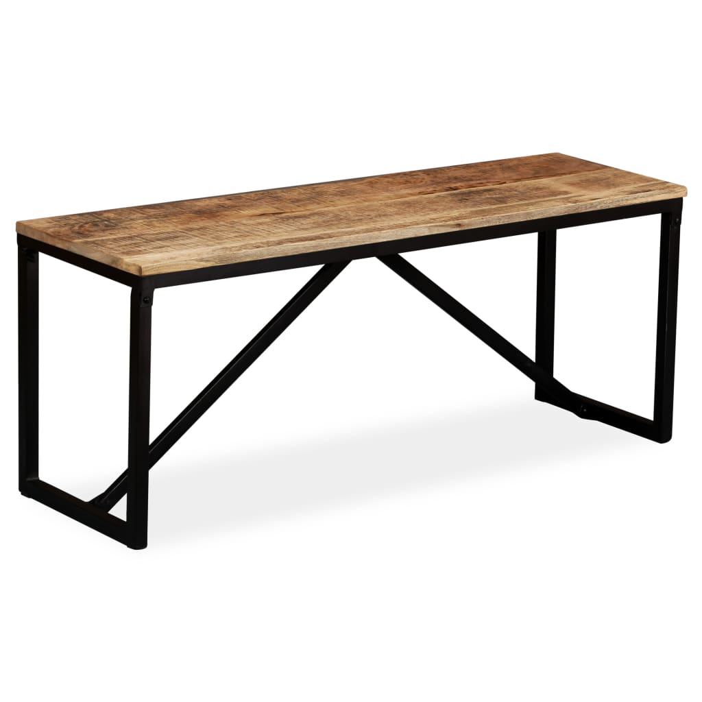 Bench Solid Mango Wood 110x35x45 cm - Direct Imports