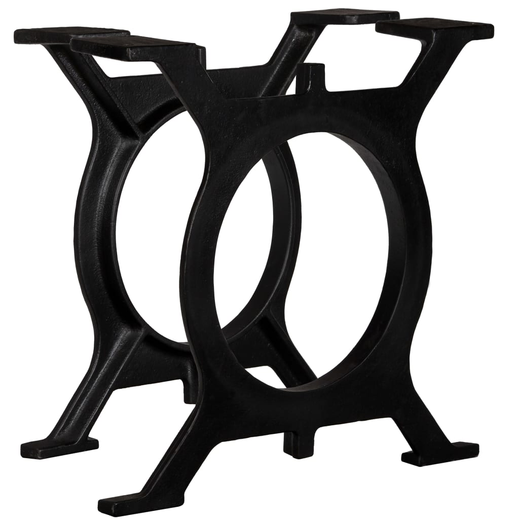 Coffee Table Legs 2 Pieces O-Frame Cast Iron - Millennium Furniture