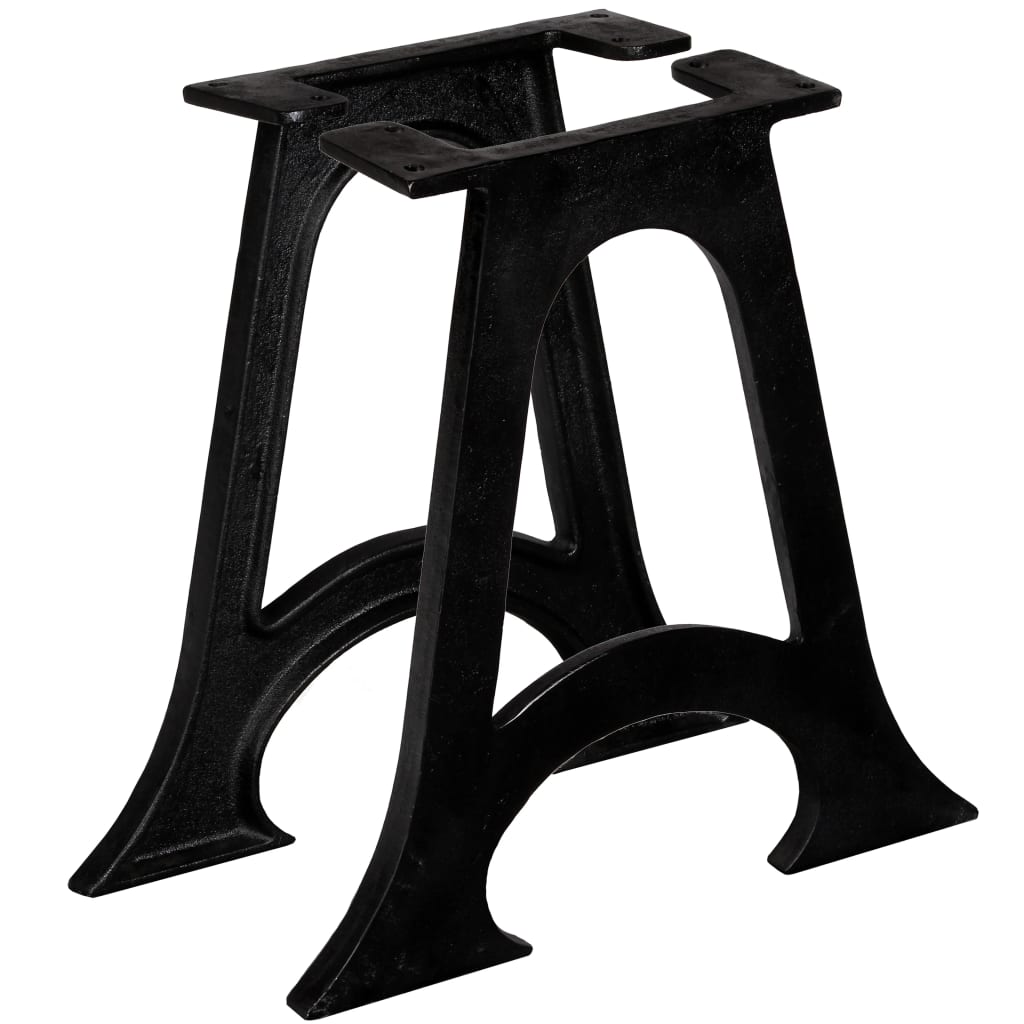 Coffee Table Legs 2 pcs with Arched Base A-Frame Cast Iron - Tyrell & Tyrell