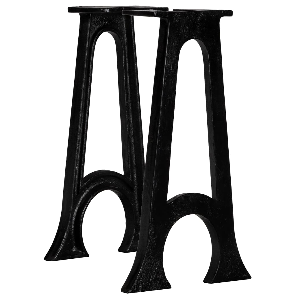 Bench Legs 2 pcs with Arched Base A-Frame Cast Iron - Sid & Sam