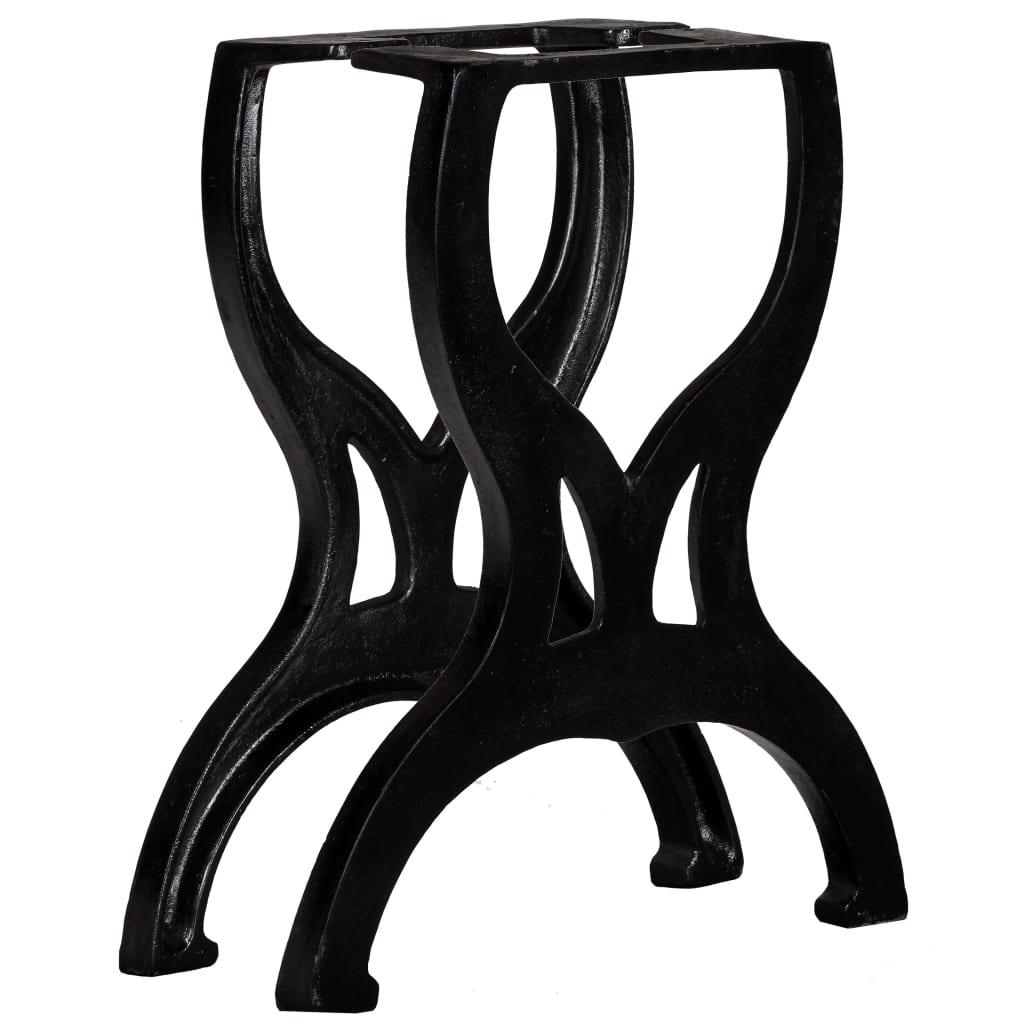 Bench Legs 2 pcs X-Frame Cast Iron - R and M Furniture