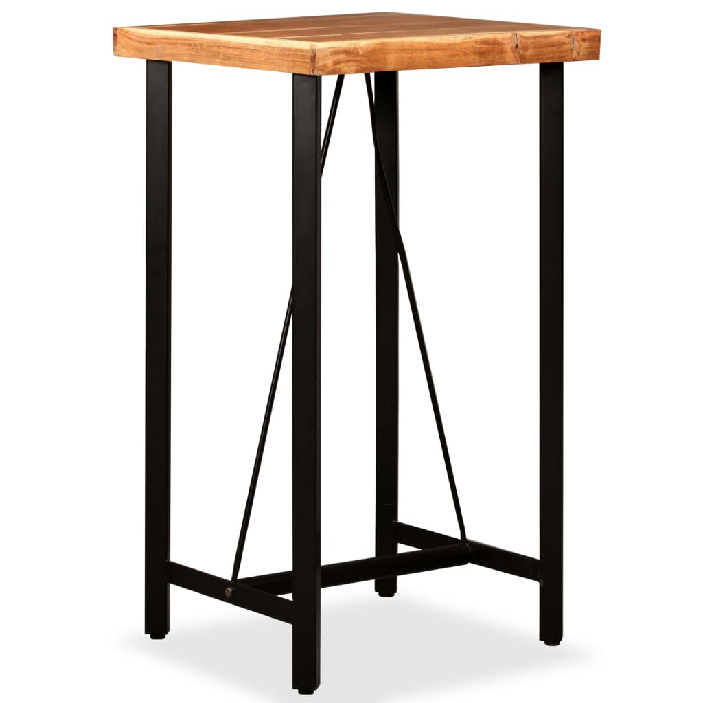 Bar Table Solid Acacia Wood 60x60x107 cm - Style and Chic