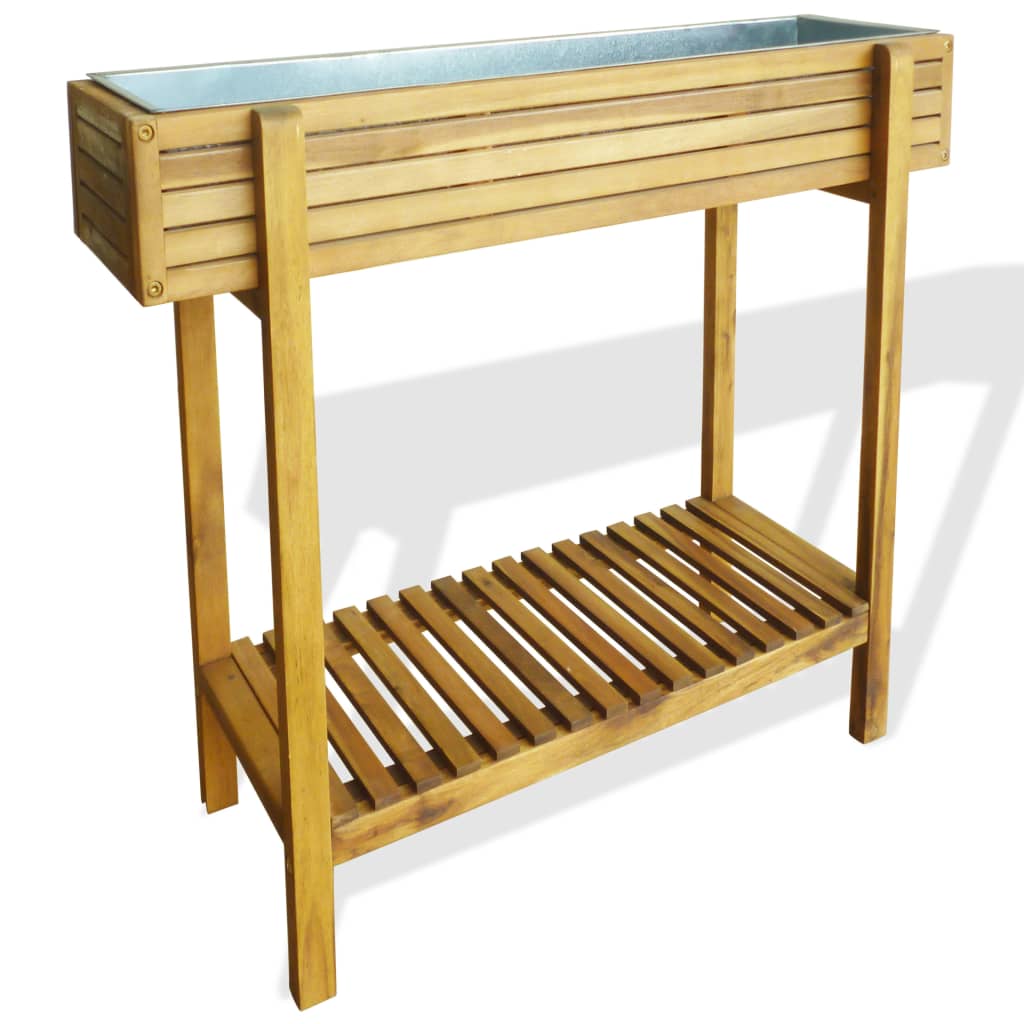 Raised Garden Raised Bed Solid Acacia Wood and Zinc - All Things Good